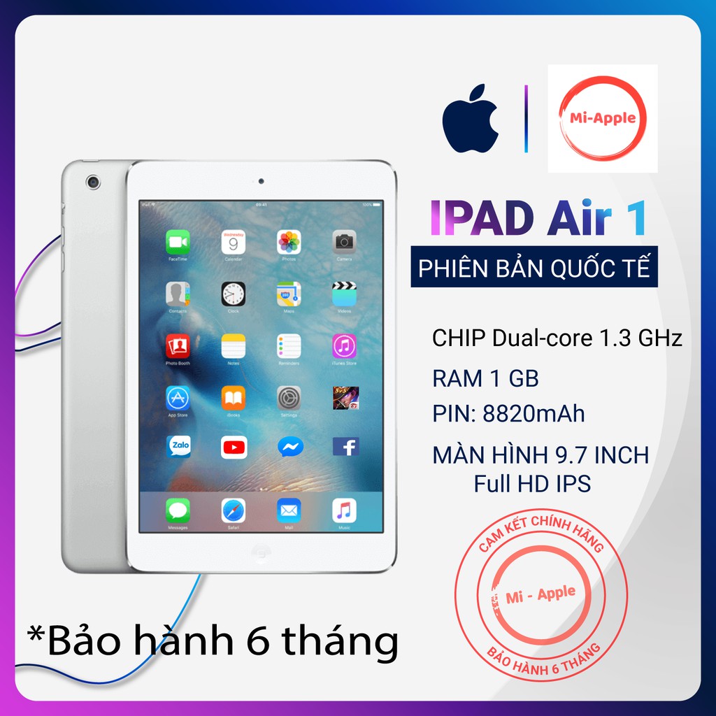 Máy tính bảng ipad Air quốc tế chính hãng bảo hành 6 tháng 1 đổi 1 trong 30 ngày | BigBuy360 - bigbuy360.vn