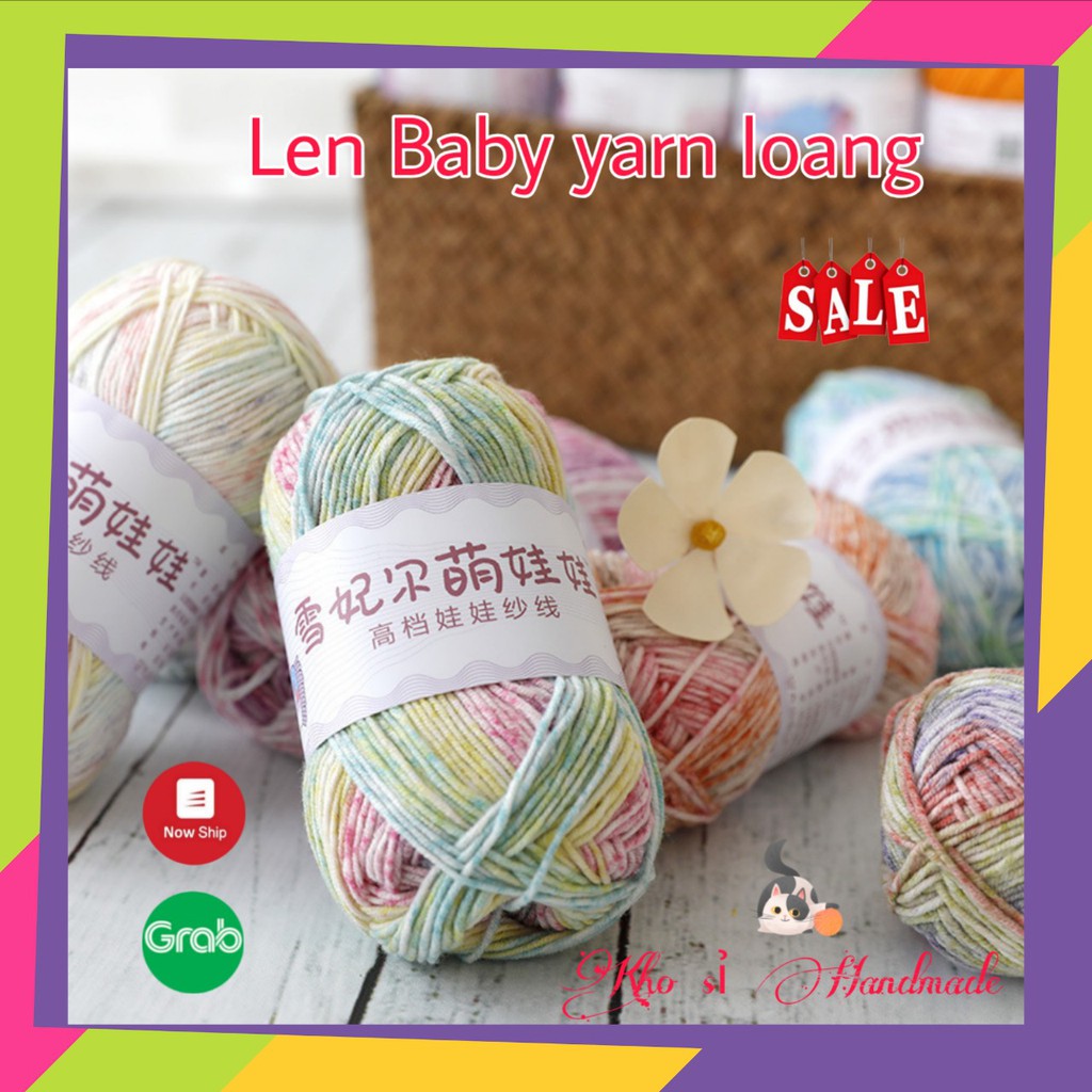 Hàng Loại 1 - Len Baby Yarn Loang - Len Baby Jeans LOANG