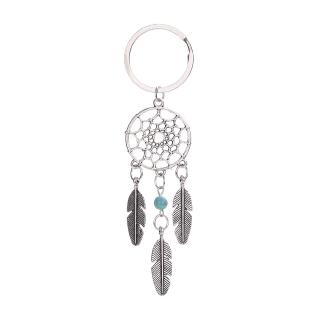 『Hàng Sẵn Sàng.』🌸Móc Khóa Hình Dreamcatcher Phối Lông Vũ