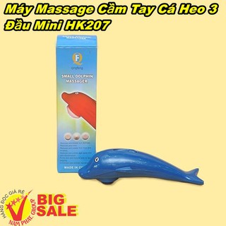 Máy Massage Cầm Tay Cá Heo 3 Đầu Mini