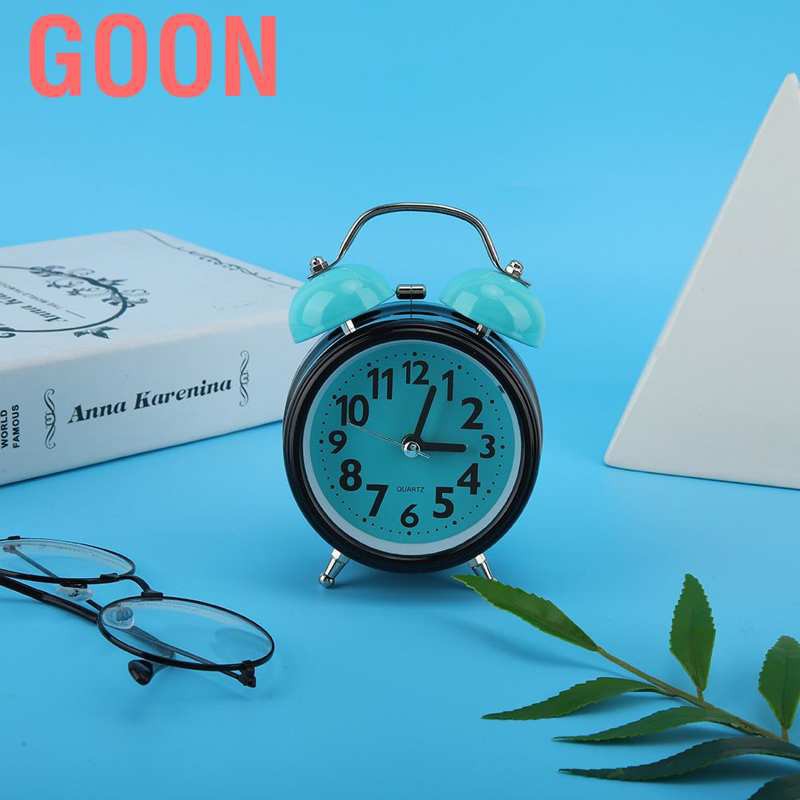 GOON Đồng Hồ Báo Thức Để Bàn Màu Xanh Dạ Quang