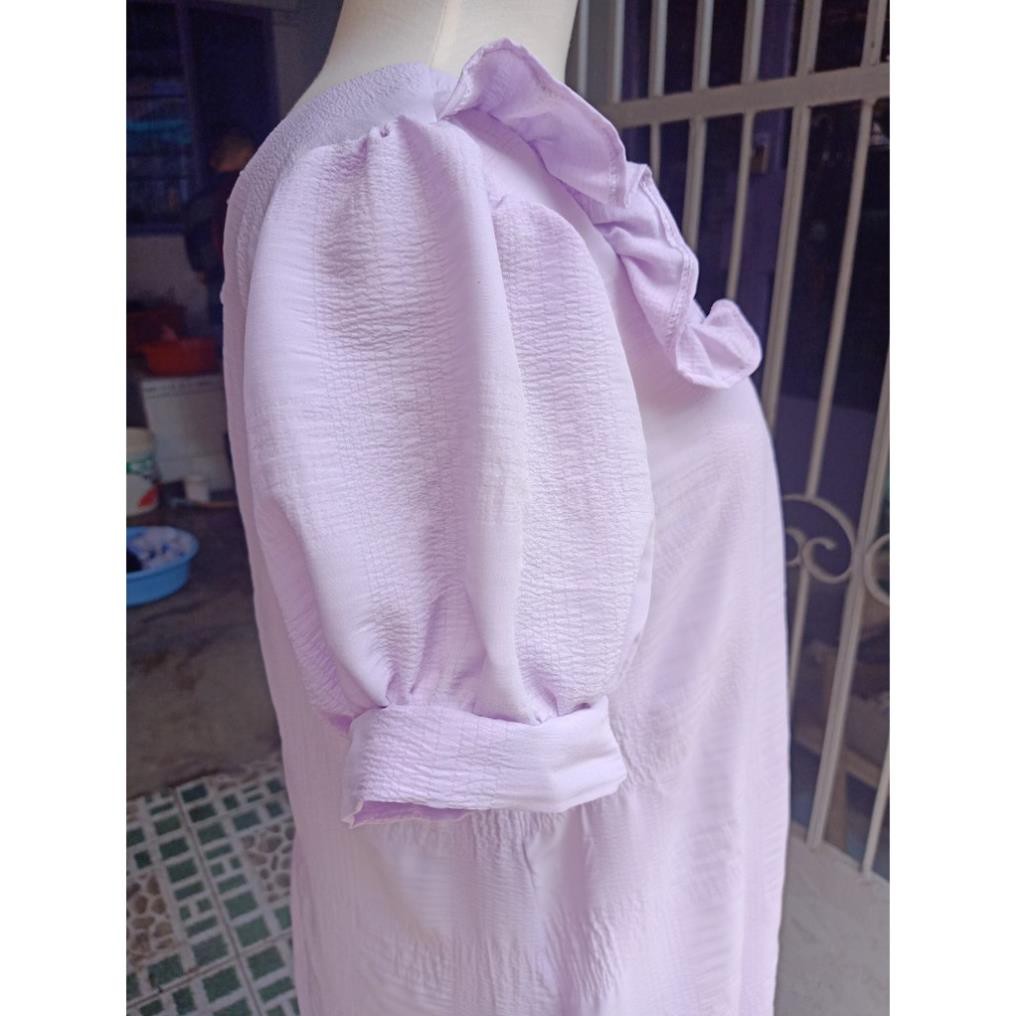 [Xả kho] Đầm bầu cao cấp chất đũi Hàn 💗 Váy bầu thiết kế sang chảnh mặc đi làm đi chơi đều được💗Free size 43~70kg