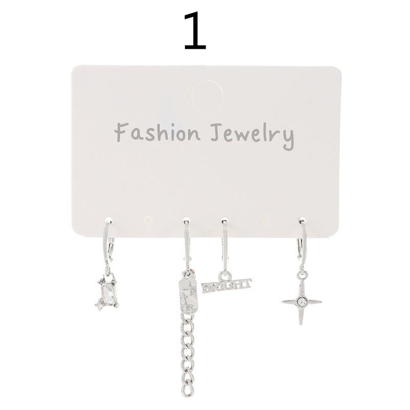 Arin Khuyên Tai Dây Xích Hình Trái Tim Màu Đen Phong Cách Đường Phố Nhật Hàn Cá Tính Dành Cho Bạn Nữ