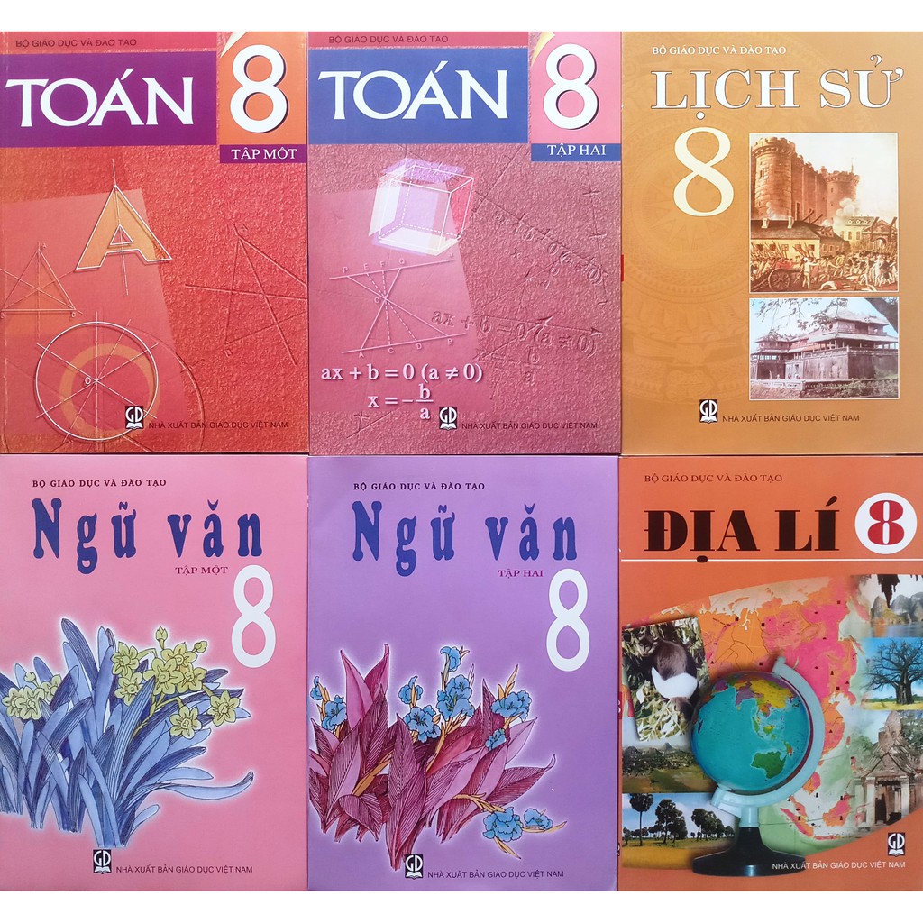 Bộ sách giáo khoa lớp 8 (13 quyển)