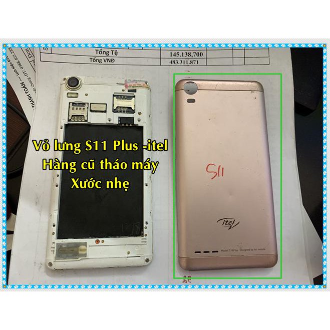 Vỏ lưng S11 plus - itel