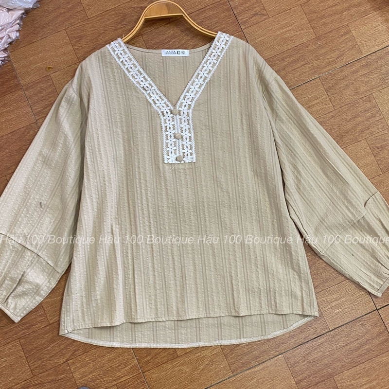 Áo babydoll khuy bọc cổ y sang trọng phong cách Korea by