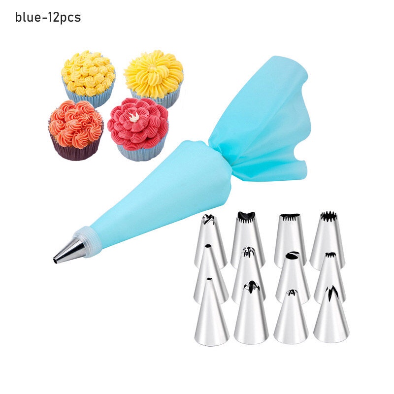 ONLY HOUSE Bộ Vòi Phun Kem Làm Bánh Bằng Thép Không Gỉ 12 24 Đầu