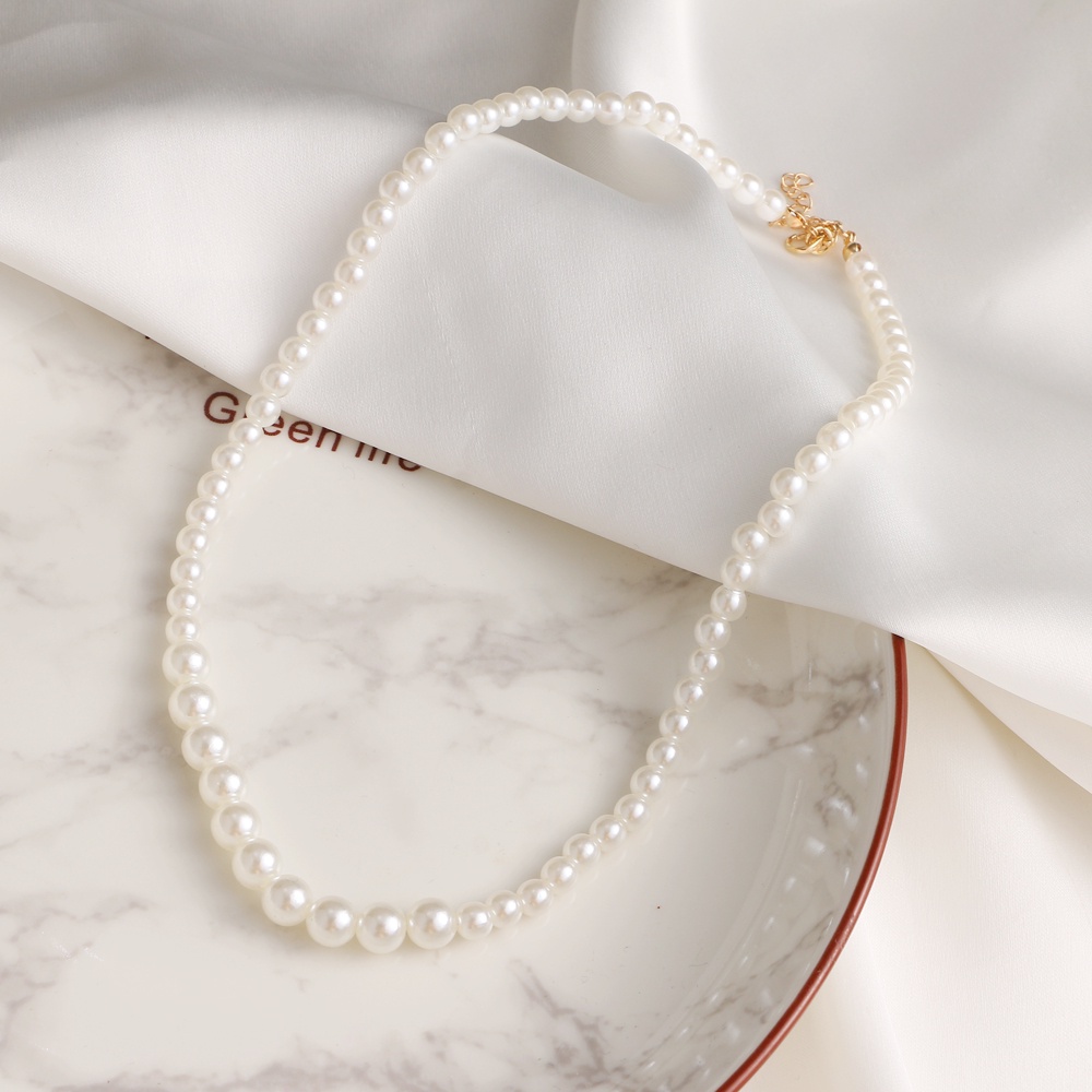 Vòng cổ choker nhiều lớp mặt hình bướm đính ngọc trai kim loại phong cách Hàn Quốc thời trang cho nữ