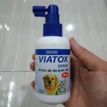 Thuốc Viatox đặc trị ve, ghẻ, rận, bọ chét, ruồi...diệt sạch ngoại ký sinh trung ở chó mèo... (thú cưng)