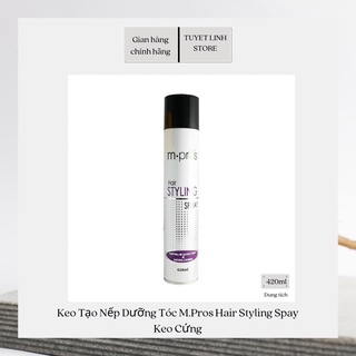 Keo Tạo Nếp Dưỡng Tóc M.Pros Hair Styling Spay 420ml