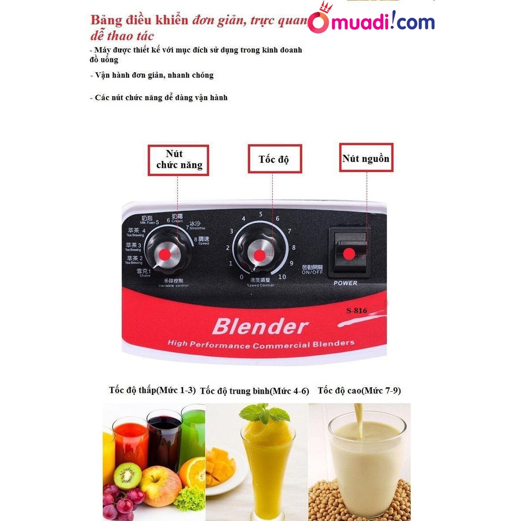 Máy Đảo Trà Đa Năng Blender ST - 816