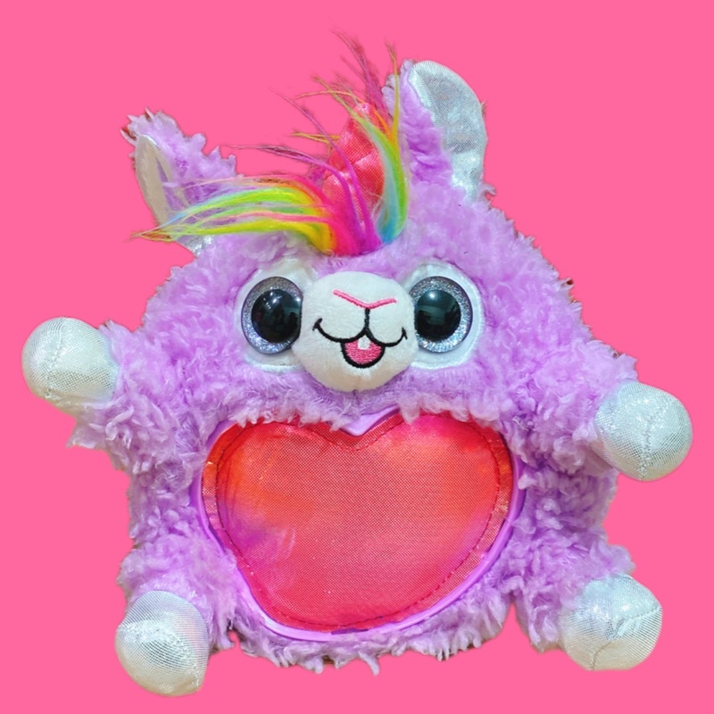 Gấu nhồi bông tròn trái tim mắt thuỷ tinh