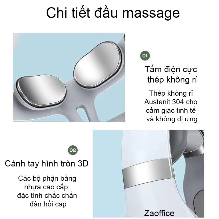 Máy massage cổ vai gáy cột sống 4 đầu công nghệ Nhật Bản - H1017