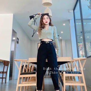 QUẦN BAGGY JEANS LƯNG CAO
