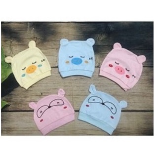 Mũ sơ sinh chất cotton mềm mịn loại 1 cho bé yêu
