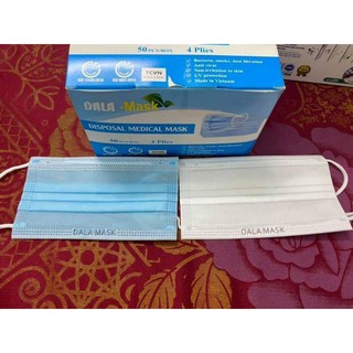 (Xả kho) Hộp 50 chiếc khẩu trang y tế 4 lớp