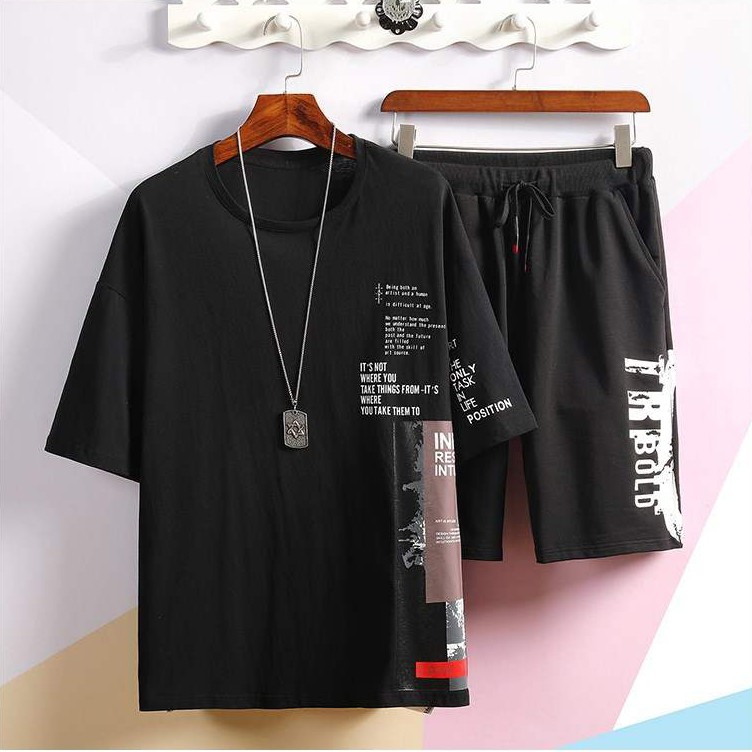 Bộ Quần Áo Thun Nam Thể Thao Ngắn Tay Kết Hợp Quần Short TRIBOLD SET NAM 90000105C | BigBuy360 - bigbuy360.vn