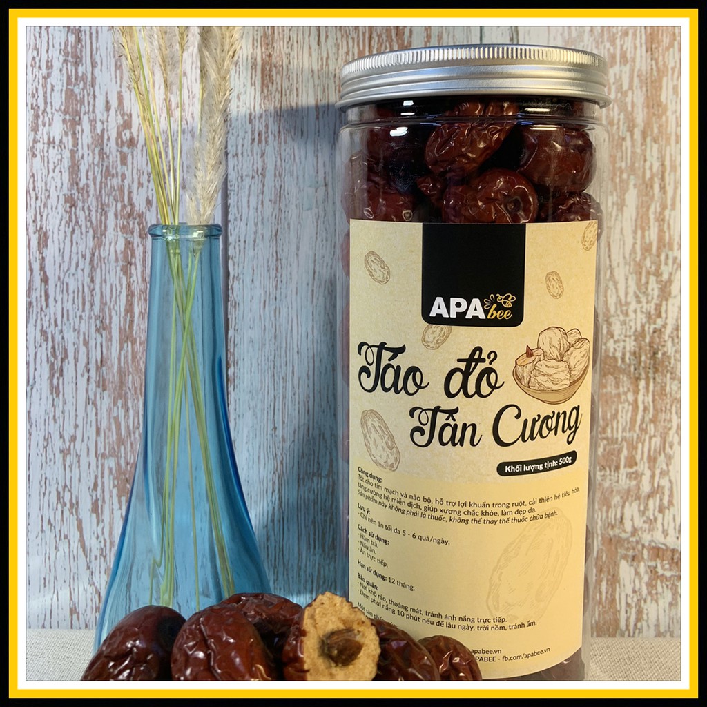 Táo đỏ Tân Cương sấy khô APABEE 500g - Loại to: 2,5 - 3cm | BigBuy360 - bigbuy360.vn