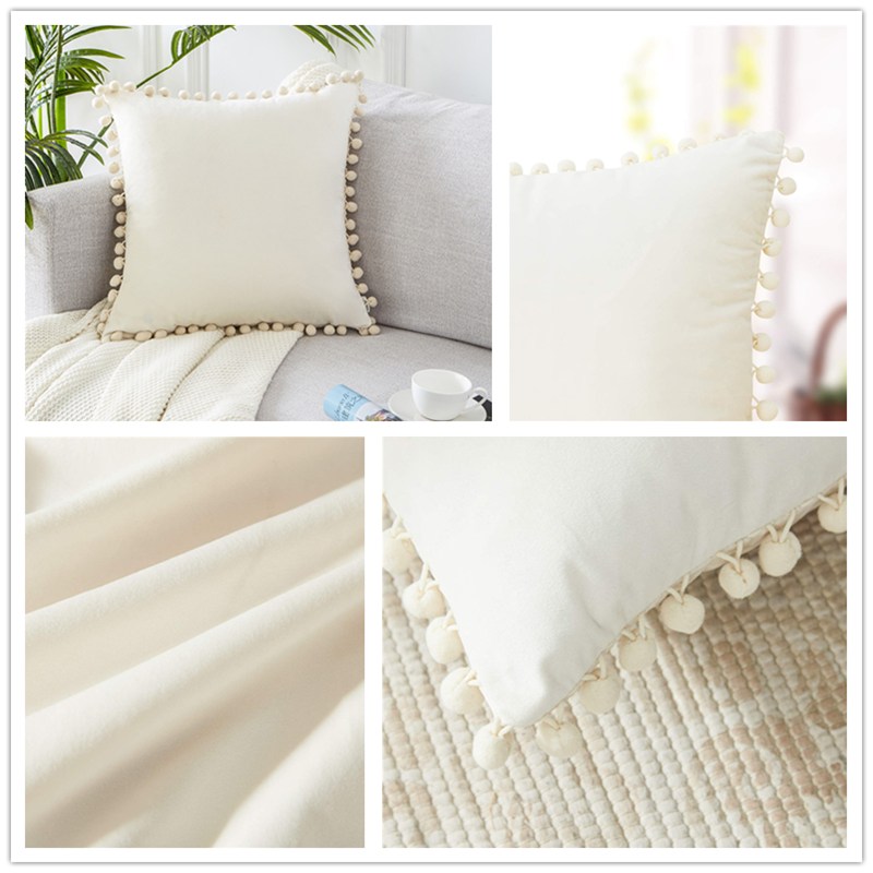 Vỏ gối sofa bằng vải nhung mềm xinh xắn chất lượng cao 45x45cm