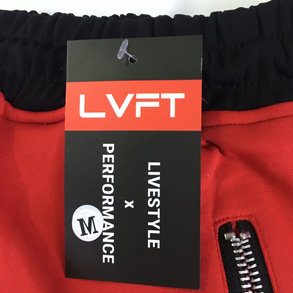 Quần LVFT thun POLY thể thao màu đen đỏ xám co giãn 4 chiều form Body thấm mồi hôi