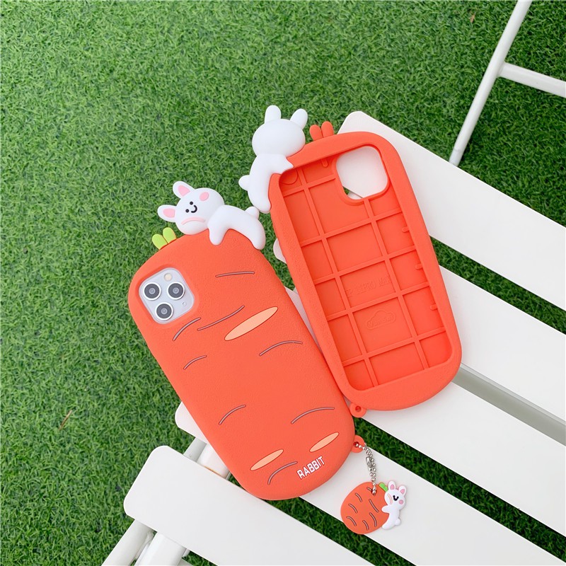 Ốp Điện Thoại Silicon Thiết Kế 3D Dễ Thương Cho iPhone 12 11 Pro Max X XR XS 6 6s 7 8 Plus | BigBuy360 - bigbuy360.vn