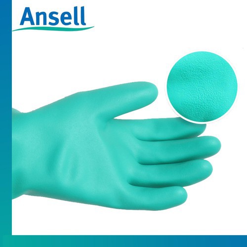 [CHÍNH HÃNG]-Găng tay chống hóa chất, chống dầu, chống axit mạnh Ansell 37-185