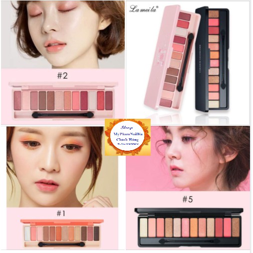 Phấn Mắt LAMEILA Play Color Eyes 12 ô Màu Sắc Ngọt Ngào - Mẫu Màu Đẹp -Mỹ Phẩm Nội Địa Chính Hãng