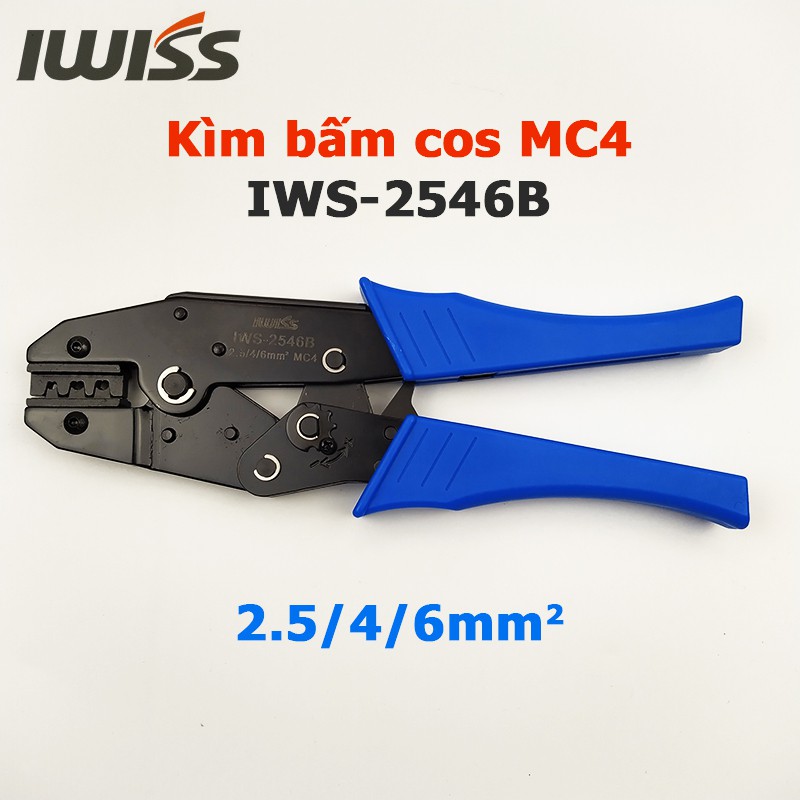 Kìm bấm cos MC4 IWISS IWS-2546B chuyên dụng cho điện năng lượng mặt trời