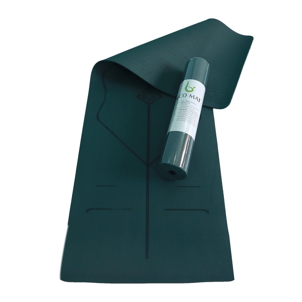 Thảm Tập Yoga S1ECO6MMDT ECO MAT  Thảm Chất Liệu TPE Cao Su Định Tuyến Màu Sắc Trend 2020