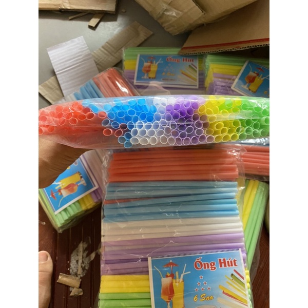 Ống hút nước bịch hơn 200 ống hút dài 20cm