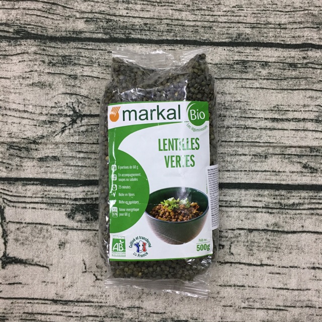 [ Organic ] 500g Đậu lăng xanh hữu cơ Markal