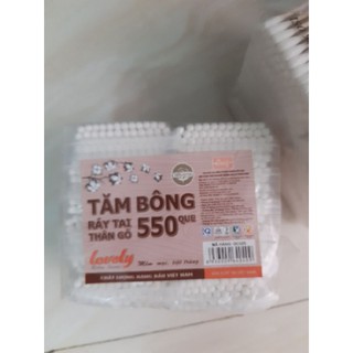 Tăm bông ráy tai thân gỗ lovely (12gói)