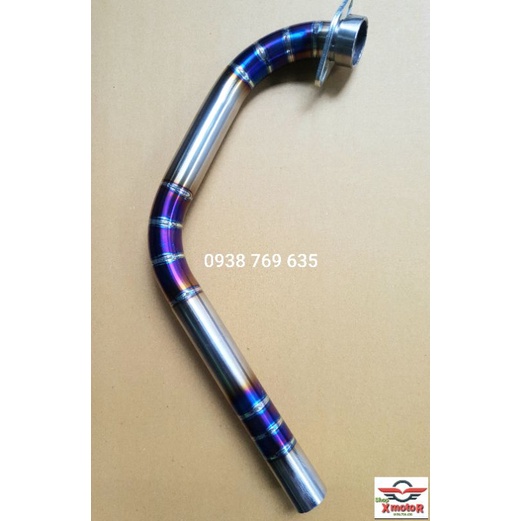 Cổ pô Raider Fi Satria cổ TITAN gắn pô zin.