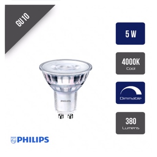 Bóng chén master led spot mv 5w đui gu10 điện áp 220v |philips chính hãng|