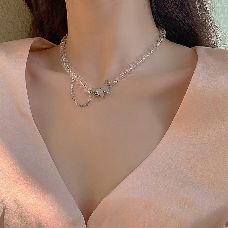 Vòng cổ Hai Lớp Họa Tiết Cánh Bướm Thời Trang Cho Nữ
