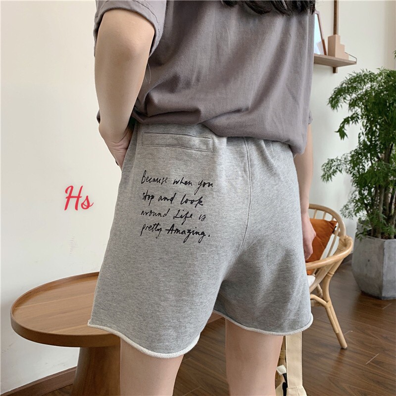 Quần Đùi In Chữ Sau Mông Mã 443