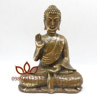 Tượng đồng Thích Ca Mâu Ni Phật thuyết pháp
