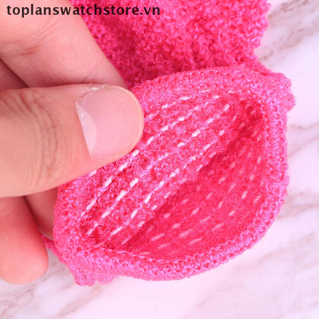 Găng Tay Tẩy Tế Bào Chết Khi Tắm Bằng Xơ Mướp