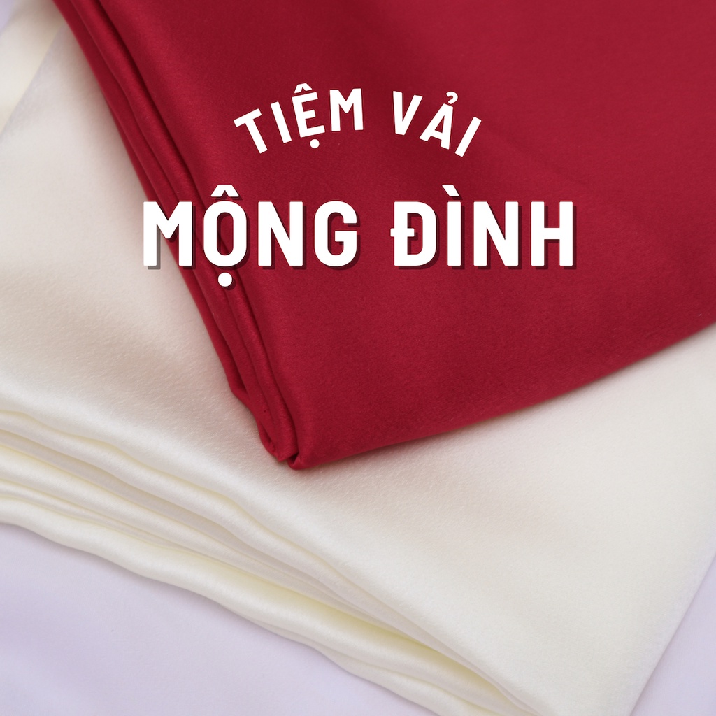 Vải Satin Màu Đỏ, Kem, Be, Nâu