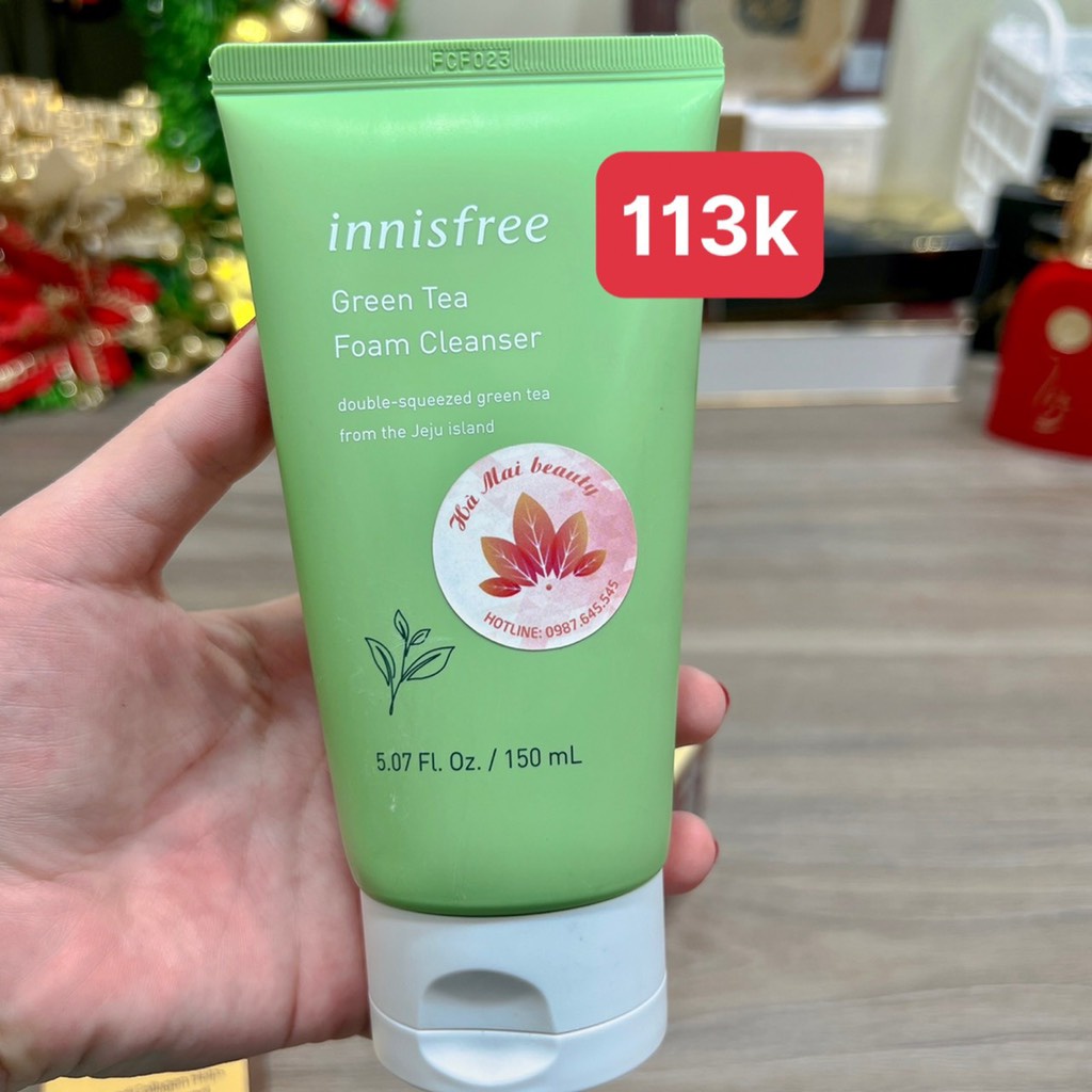 Sữa rửa mặt Inisfree trà xanh xịn
