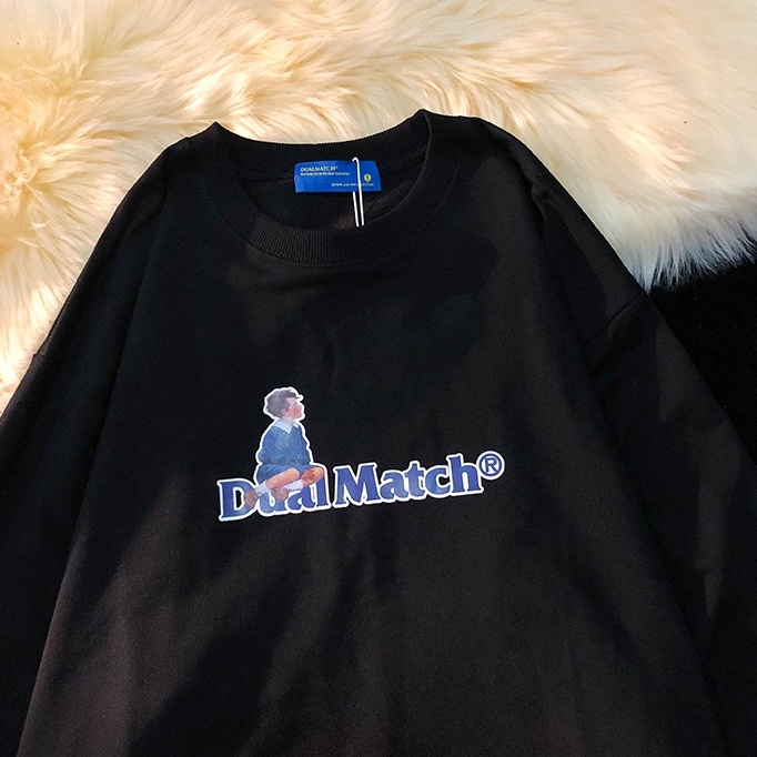 NUZIRO  Áo sweater  tay dài cổ tròn phong cách hiphop tùy chọn màu sắc cho nữ