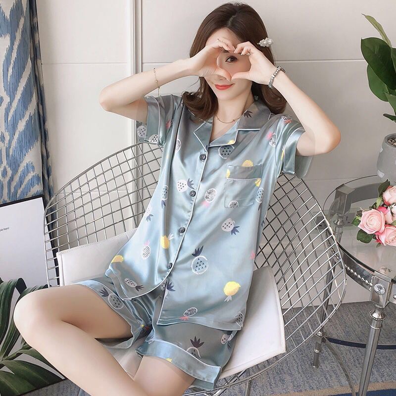 Pajamas Đồ Ngủ Mặc Nhà Lụa Mềm Mịn FreeSize AMANTA AMTPY028