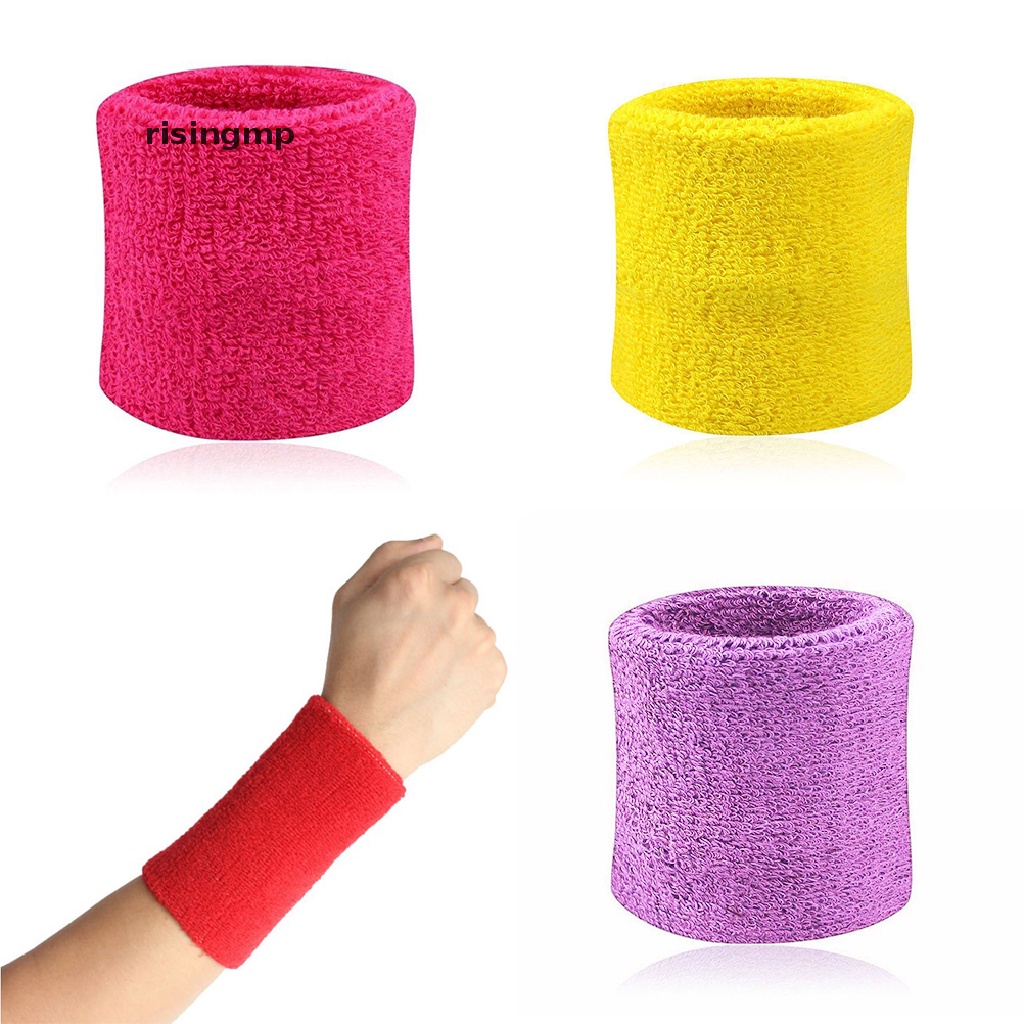 Set 2 Băng Quấn Cổ Tay Thấm Hút Mồ Hôi Khi Chơi Thể Thao ♨Trên đó