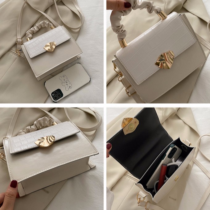 [Mã WAMT2405 giảm 10K đơn 0K] TÚI NỮ ĐEO CHÉO DA PU DÁNG VUÔNG KHÓA MẢNH ĐỒNG TD 140 | BigBuy360 - bigbuy360.vn