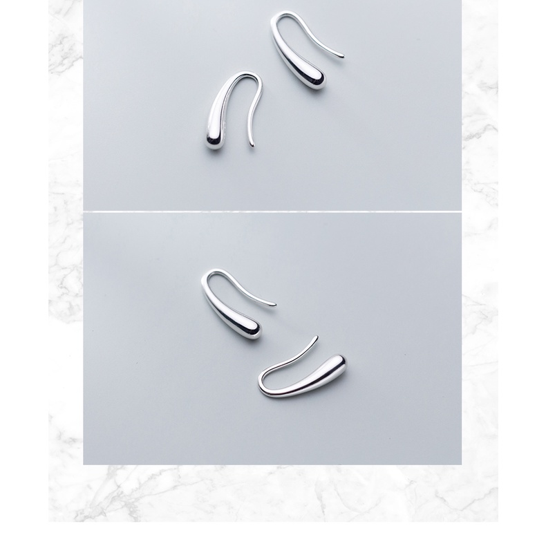 Khuyên tai mạ bạc 925 bông tai cao cấp sang trọng bazic chính hãng trang sức bạc CINLA KT007