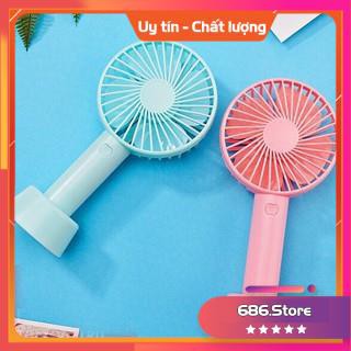 Quạt cầm tay mini tích điện có đế để bàn dây sạc cắm cổng USB tiện dụng tốc độ cao