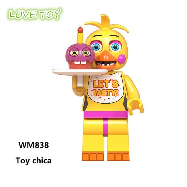 Nkodok FNAF series lego compatible Fazbear,Bonnie,Chica,Foxy,Freddy minifigures for kids lego toys