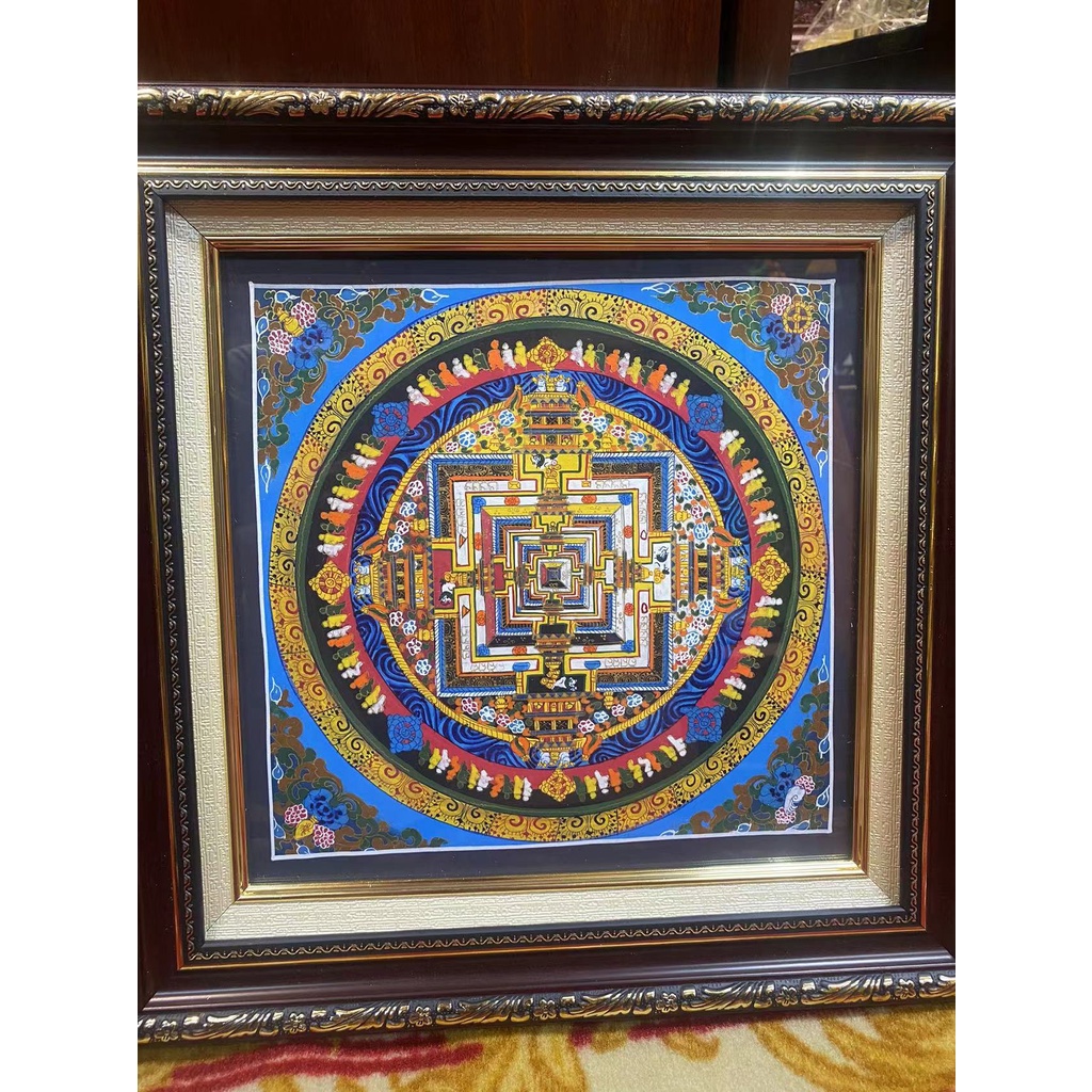 [Pháp Bảo Minh Châu] Tranh Mandala Nepal có khung (CHÁT CHỌN MẪU)