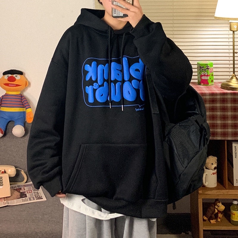 Freeship áo hoodie form thụng nỉ bông 2 lớp ullazang BLANK | BigBuy360 - bigbuy360.vn