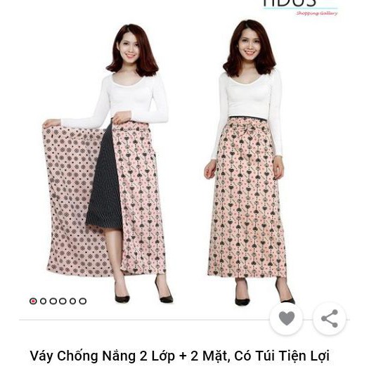Váy quây chống nắng 2 lớp